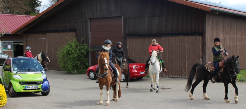 Orientierungsritt der CV Ponyfarm im April 2017 - 24