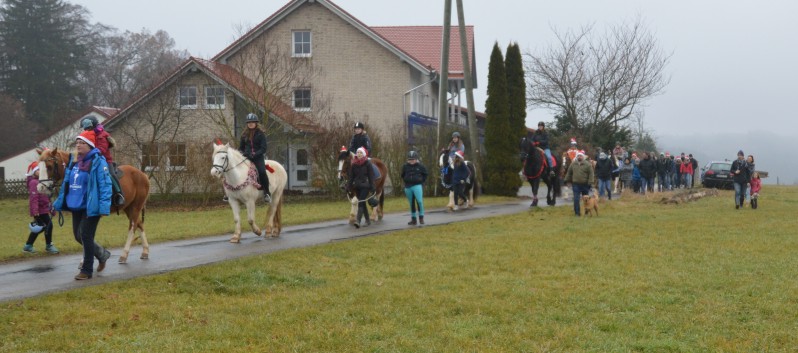 Weihnachtsfeier 2016 mit Ponys und Pferden 16